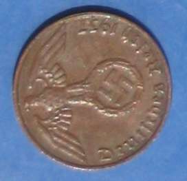 DEUTSCHES REICH - 1 REICHSPFENNIG 1937 D