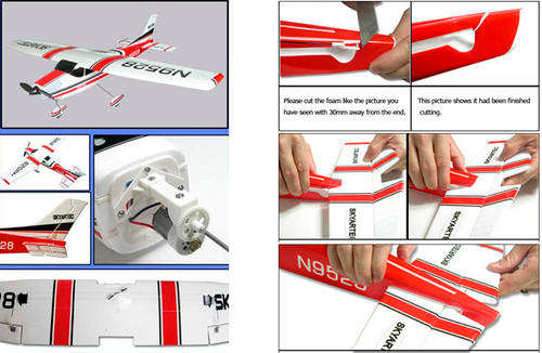 CLEARENCE Skyartec Cessna 182 Radio Remote Control Brushed KIT EVERY THING EXC. TX RX