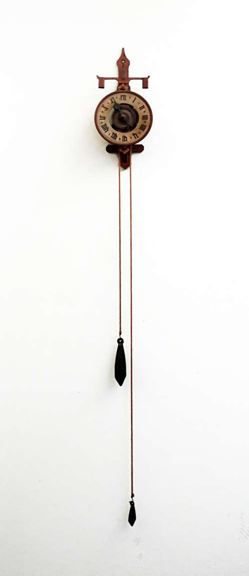 Stunning gothic design wooden wall clock