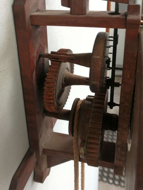 Stunning gothic design wooden wall clock