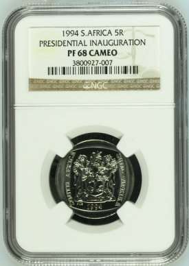 " 2nd Finest Grade In Cameo " PF68 Cameo 1994 R5 Presidential Inauguration.