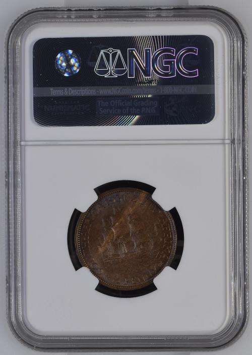 *** Brilliant UNC *** 1931 Half Penny (1/2 Penny) - NGC Graded MS64BN - Only 8 x Coins Graded Higher