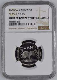 *** MINT ERROR *** 2001 Oom Paul (CW) R5 - NGC Graded PL67 Ultra Cameo *** CLASHED DIES ***