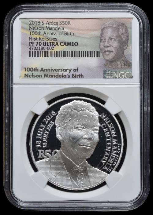 *** PERFECT *** 2018 Nelson Mandela Proof 100th Anniversary Silver S50R - NGC PF70 Ultra Cameo.