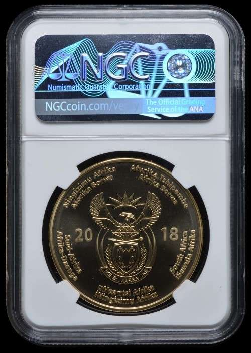 *** PERFECT *** 2018 Nelson Mandela Proof 100th Anniversary Bronze R50 - NGC PF70 Cameo.