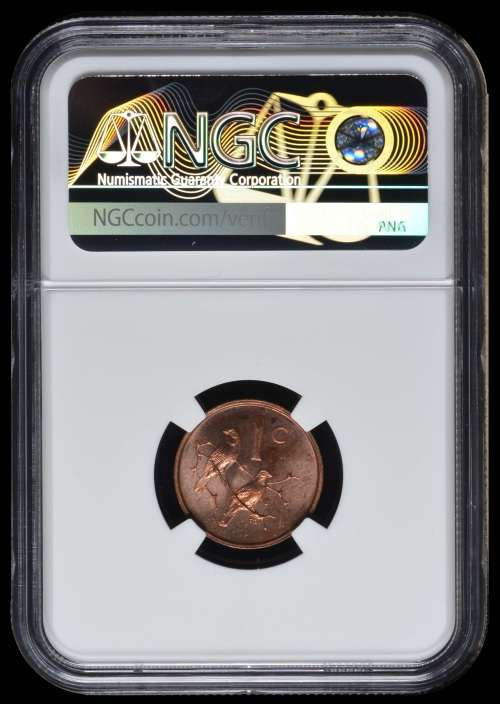 *** 2nd Finest Grade *** 1965 English One Cent (1C) - NGC Graded MS65RB - Brilliant UNC !!!