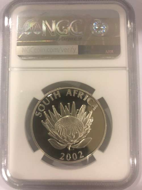 2002 Protea Football Silver R1 - NGC Graded PF68 Ultra Cameo.