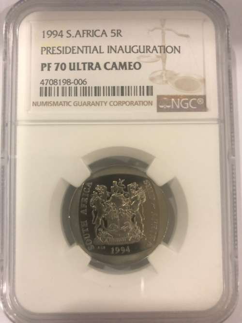 *** PERFECT *** 1994 Presidential Inauguration Proof R5 - NGC PF70 Ultra Cameo - TOP CLASS COIN !!!