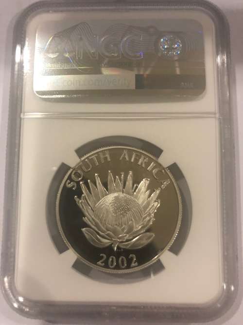 2002 Protea Football Silver R1 - NGC Graded PF67 Ultra Cameo.