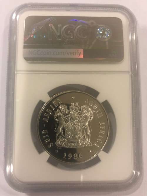 1986 Proof Silver R1 -Year Of Disabled People - NGC PF66 Ultra Cameo.