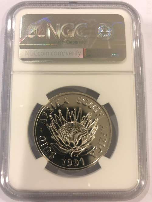1991 Protea Nursing School UNC Silver R1 - NGC Graded MS65.