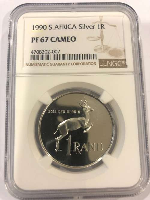 *** Only 1 x Coin Graded Higher *** 1990 Silver R1 - NGC Graded PF67 Cameo.