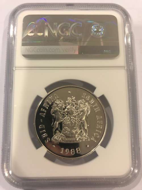 1988 Proof Silver R1 - Bartolomeu Dias - NGC Graded PF65 Ultra Cameo.