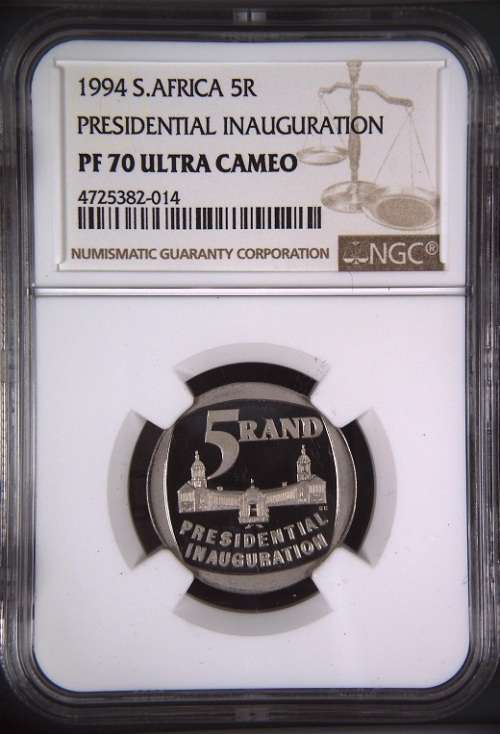 *** PERFECT *** 1994 Presidential Inauguration Proof R5 - NGC PF70 Ultra Cameo - TOP CLASS COIN !!!