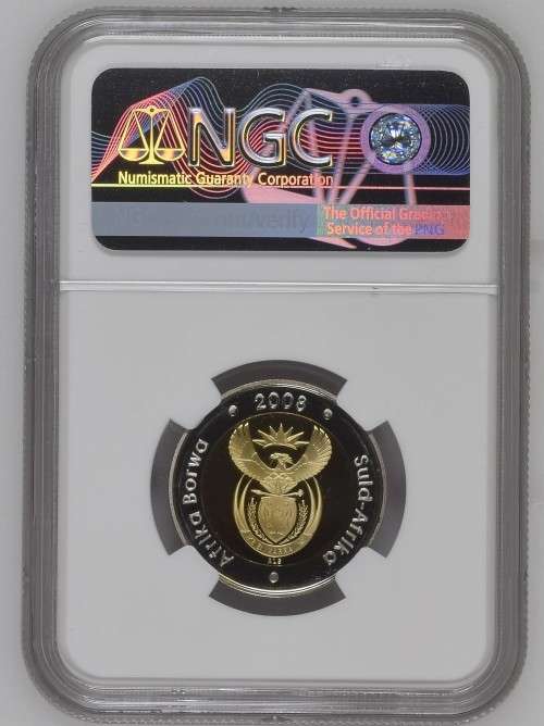 *** FROSTED PROOF *** 2008 Nelson Mandela 90th Birthday Proof R5 - NGC Graded PF69 Ultra Cameo.
