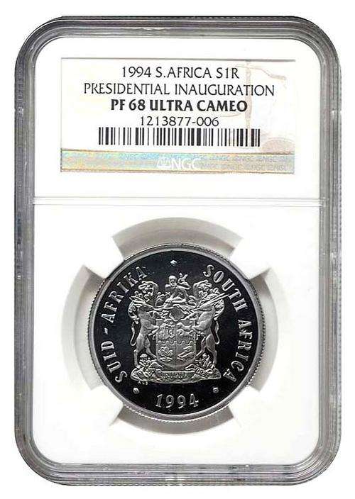 " Top Class " PF68 Ultra Cameo 1994 R1 Presidential Inauguration - R1 Start