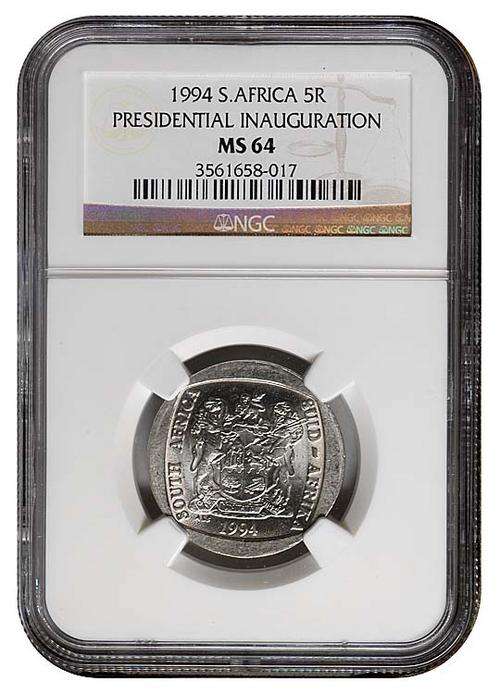 *** Very High Grade *** 1994 Presidential Inauguration R5 - NGC Graded MS64 - R1 Start.