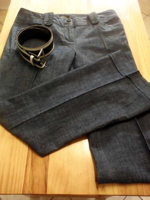 PRETTY SOFT DENIM PANTS WITH BELT (SIZE 36 'TRUWORTHS)