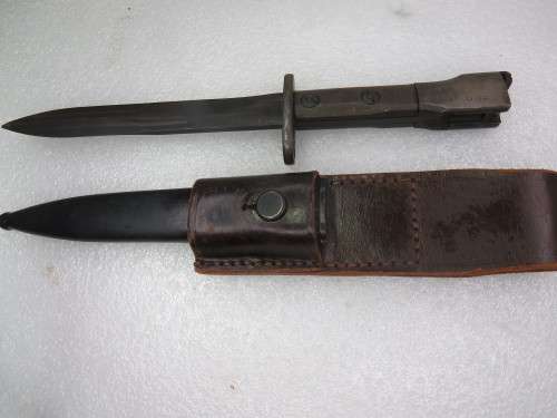 BELGUIM TYPE B FN FAL BAYONET SCARCE EXCELENT CONDITIO PRE `94 SAP WITH ORIGANALL FROG