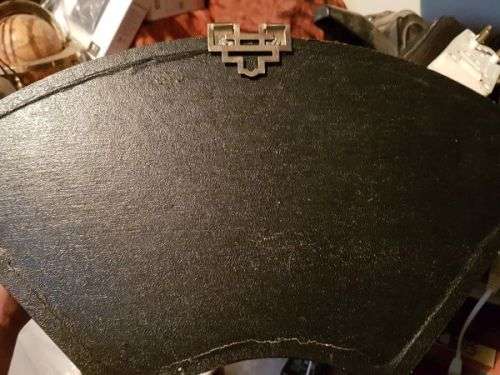 Vintage Chinese Art Wall Hanging Coral & Jade Floral Carving in Black Lacquer Shadow Box (#1)