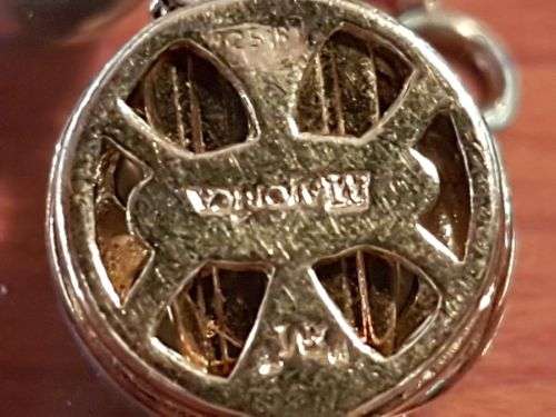 Mallorca Majorica Tahitian Pearl Collar Necklace ~ 18k yellow gold vermeil finish