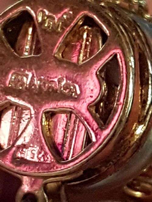 Mallorca Majorica Tahitian Pearl Collar Necklace ~ 18k yellow gold vermeil finish