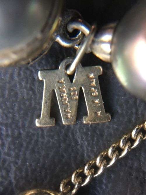 Mallorca Majorica Tahitian Pearl Collar Necklace ~ 18k yellow gold vermeil finish