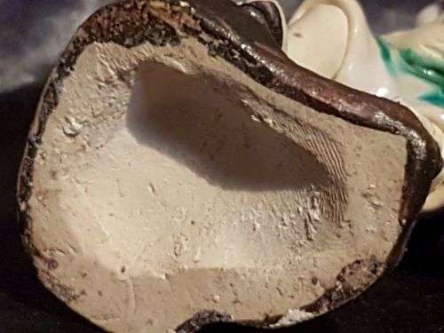 Chinese Mudman Figure ~ Wise Man with Hat ~ c1900 [sealed w clear fingerprint!]