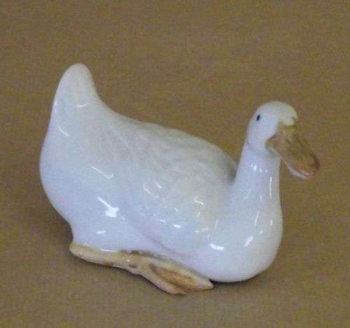 Rare Chinese Stoneware Pale Celadon Glaze Duck - early 20th century Yi Hsing ware
