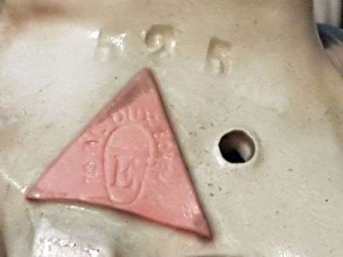 Antique Art Nouveau Royal Dux Porcelain Centerpiece / Spill Vase ~ Nymph Seated on a Shell ~ c1900