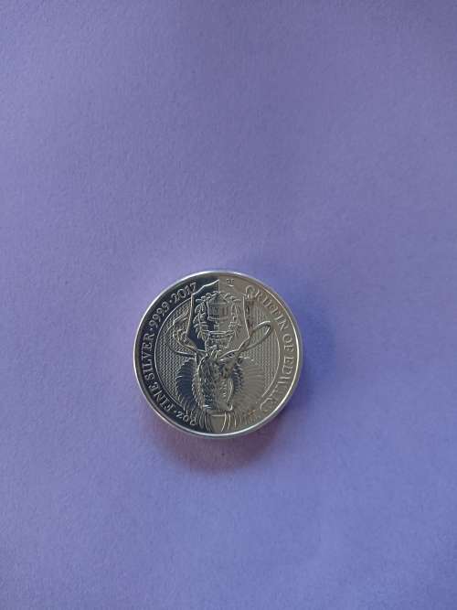 Huge 2 ounce pure silver Griffin coin!