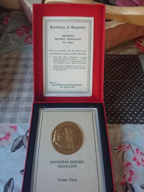 RHODESIA HISTORY MEDALLION volume 3