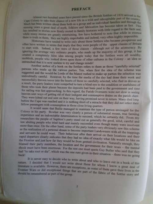 Just Ordinary People - British Settlers 1820 - Liz ESMEADE