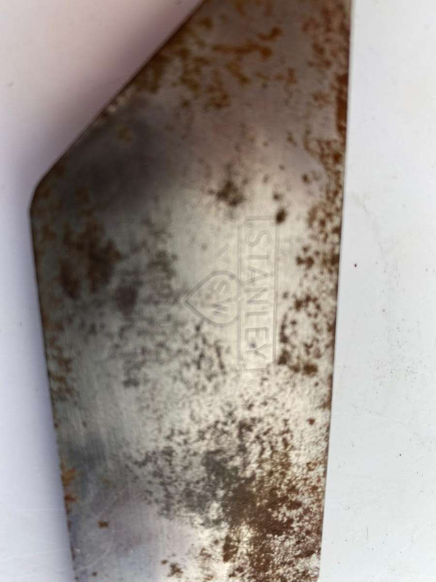 Stanley S W no 16 - 10 inch 45 degree nickel plated unrestored square made in USA.