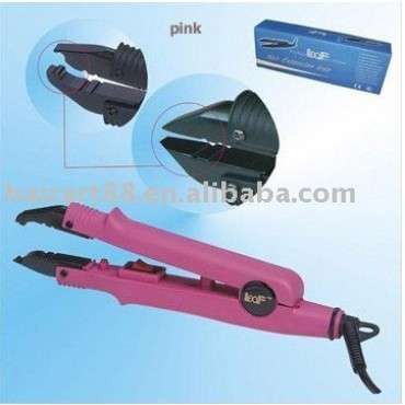 Pink Loof Professional -Hair extension fitting iron- for keratin extensions