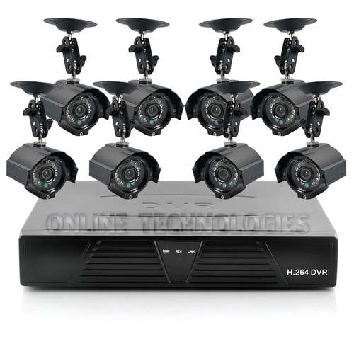 8 CHANNEL CCTV SYSTEM 800TVL CAMERAS & 2TB hard drive & 3G AND SMARTPHONE VIEW