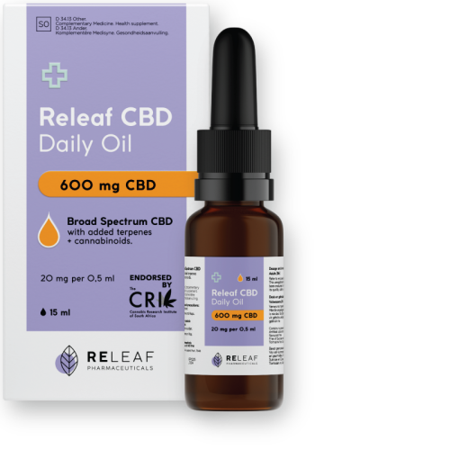 Releaf CBD Daily Oil 600mg (15ml)