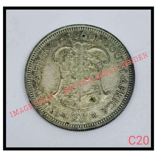 1960 TWO AND A HALF SHILLINGS UNION SA COIN