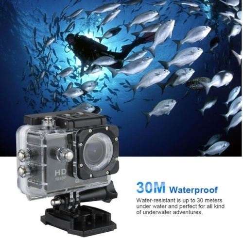 1080 P H.264 FULL HD SPORTS/ACTION WATER RISISTANT CAMERA 30M