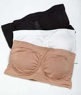 PADDED SEAMLESS SUREFIT BANDEAUX BRA AS SEEN ON TV