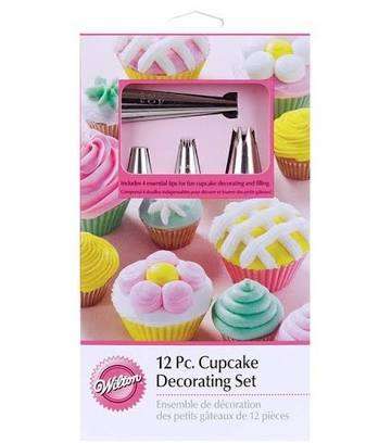 12 PIECE CUPCAKE DECORATING SET
