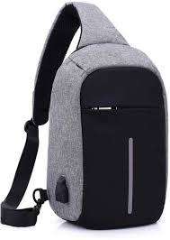 MINI ANTI THEFT SLING BAG WITH USB PORT