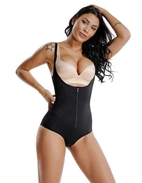 SEEMLESS BODY SUIT BODY SHAPER WITH ZIP