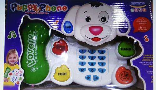 Puppy Phone with repeat after you - Age 3 + Interactive Toy