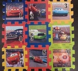 DISNEY PIXAR CARS HOPSCOTCH PLAY MATS - 8 PIECE PER SET
