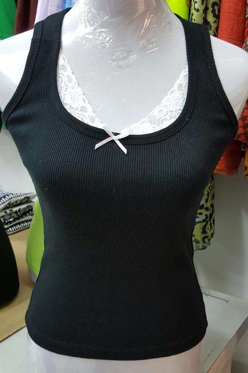 LADIES VESTS WITH LACE DETAIL