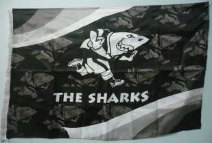 Medium Sharks Flag (+- 90x60cm)