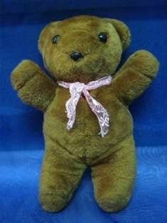 Plush Brown Teddy. (+-32cmx16cm)