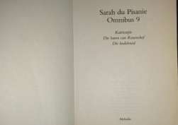 Reading Book - Sarah Du Pisanie - Omnibus 9 -Katrientjie Die Bron Van Rauenshof (+-14x21.5x1cm High)