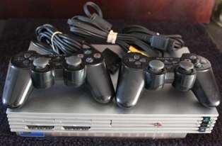 Ps2 Console and 2 Controllers